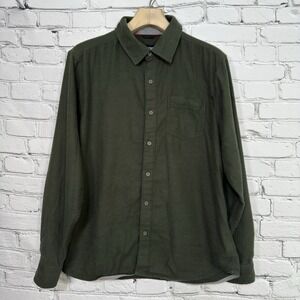 Marmot Men's Hobson Midweight Flannel Shirt L Rosin Green‎ Heather L/S P44540